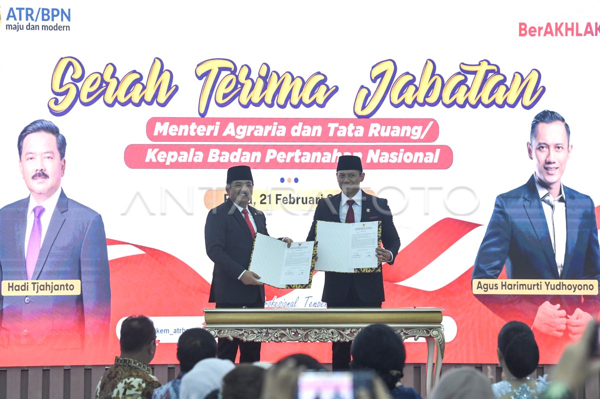 Sertijab Menteri Atr Kepala Bpn Antara Foto