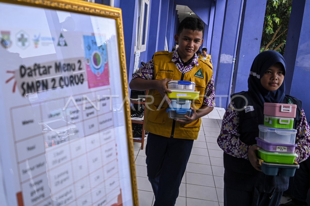 Simulasi Program Makan Siang Gratis ANTARA Foto