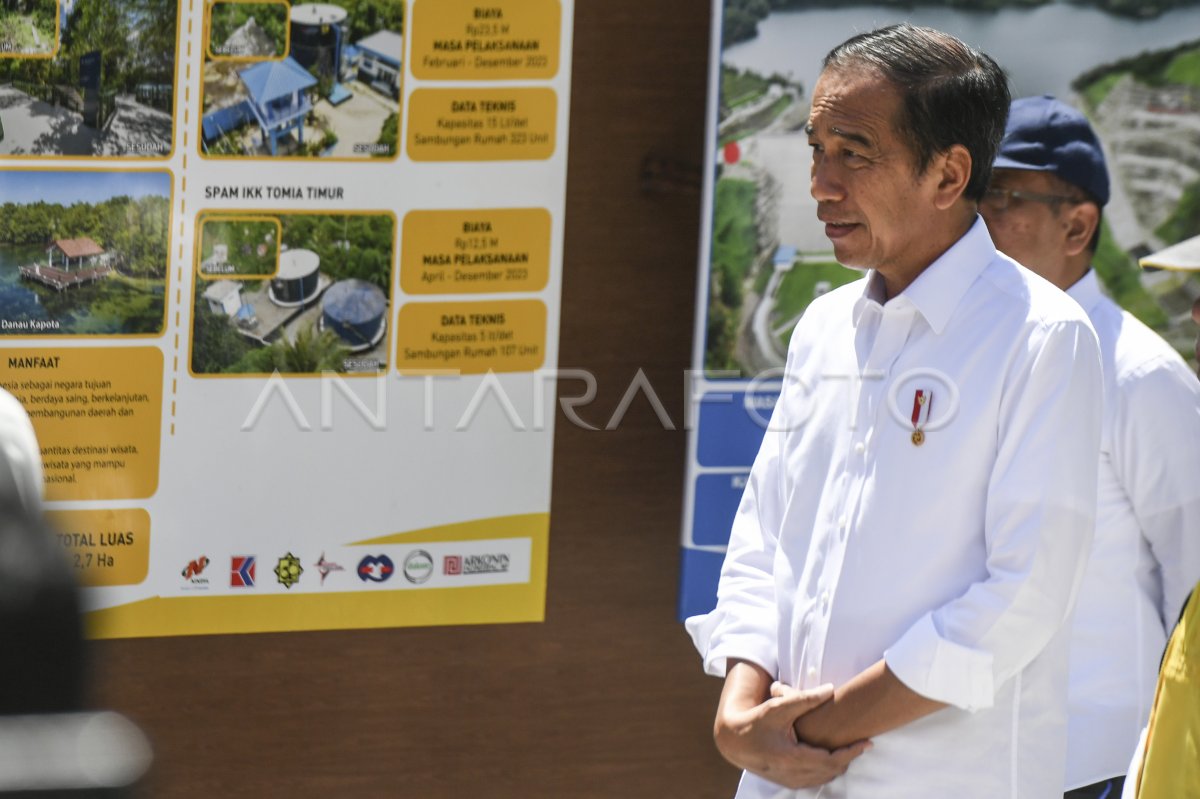 Presiden Resmikan Bendungan Ameroro Antara Foto