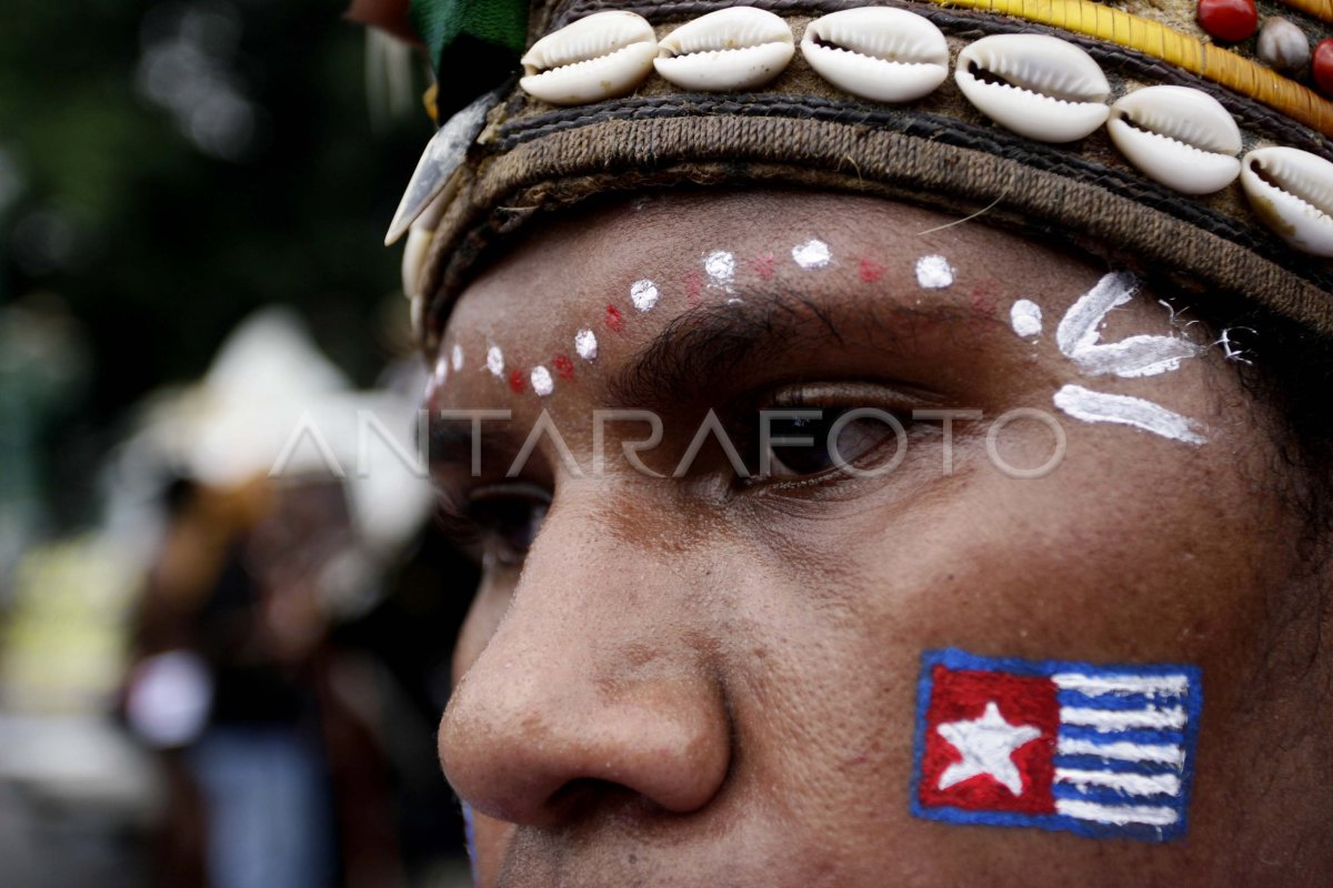 Aksi Mahasiswa Papua Antara Foto