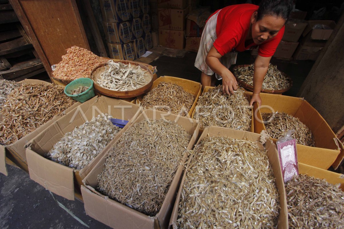 HARGA IKAN ASIN TURUN ANTARA Foto