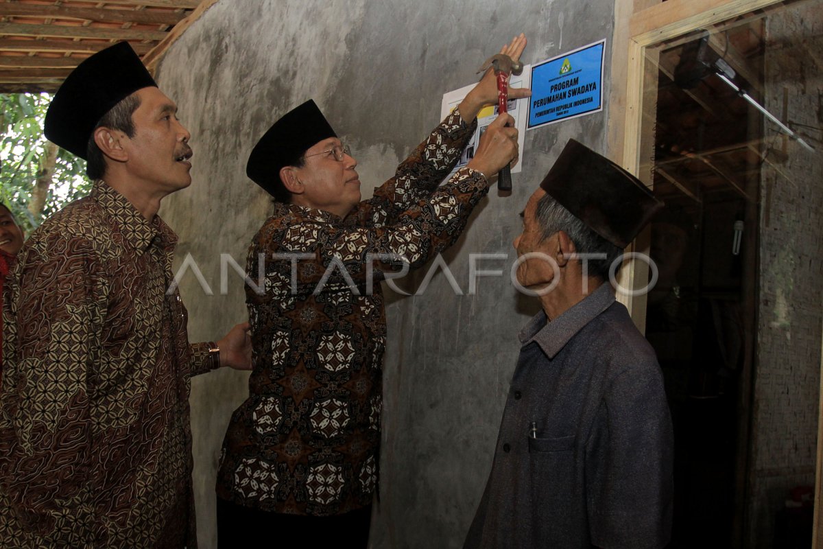 Peresmian Perumahan Swadaya Antara Foto