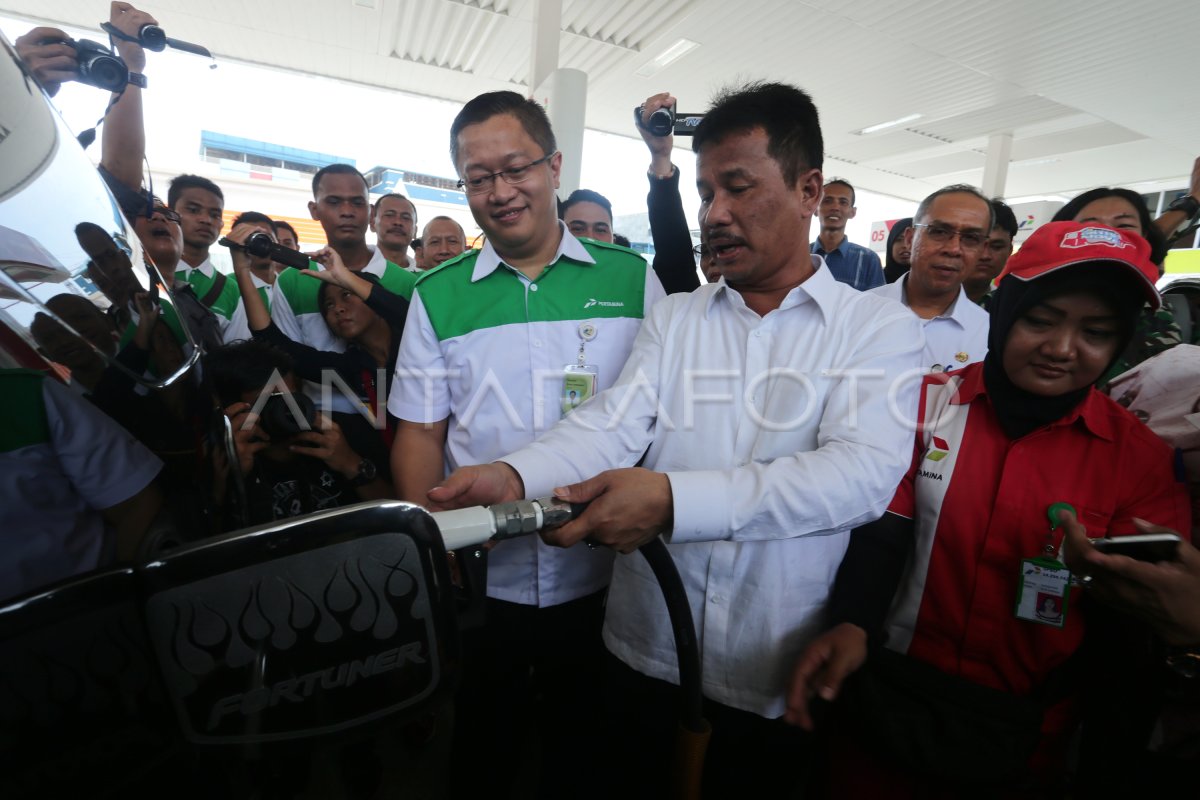 Peresmian Penjualan Pertalite Di Batam Antara Foto