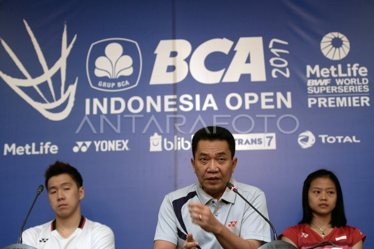 JELANG BCA INDONESIA OPEN 2017 ANTARA Foto