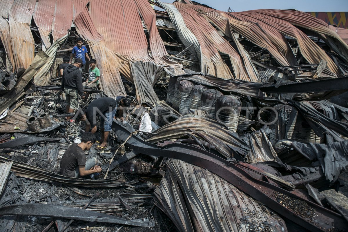 Pascakebakaran Pasar Gedebage Bandung Antara Foto