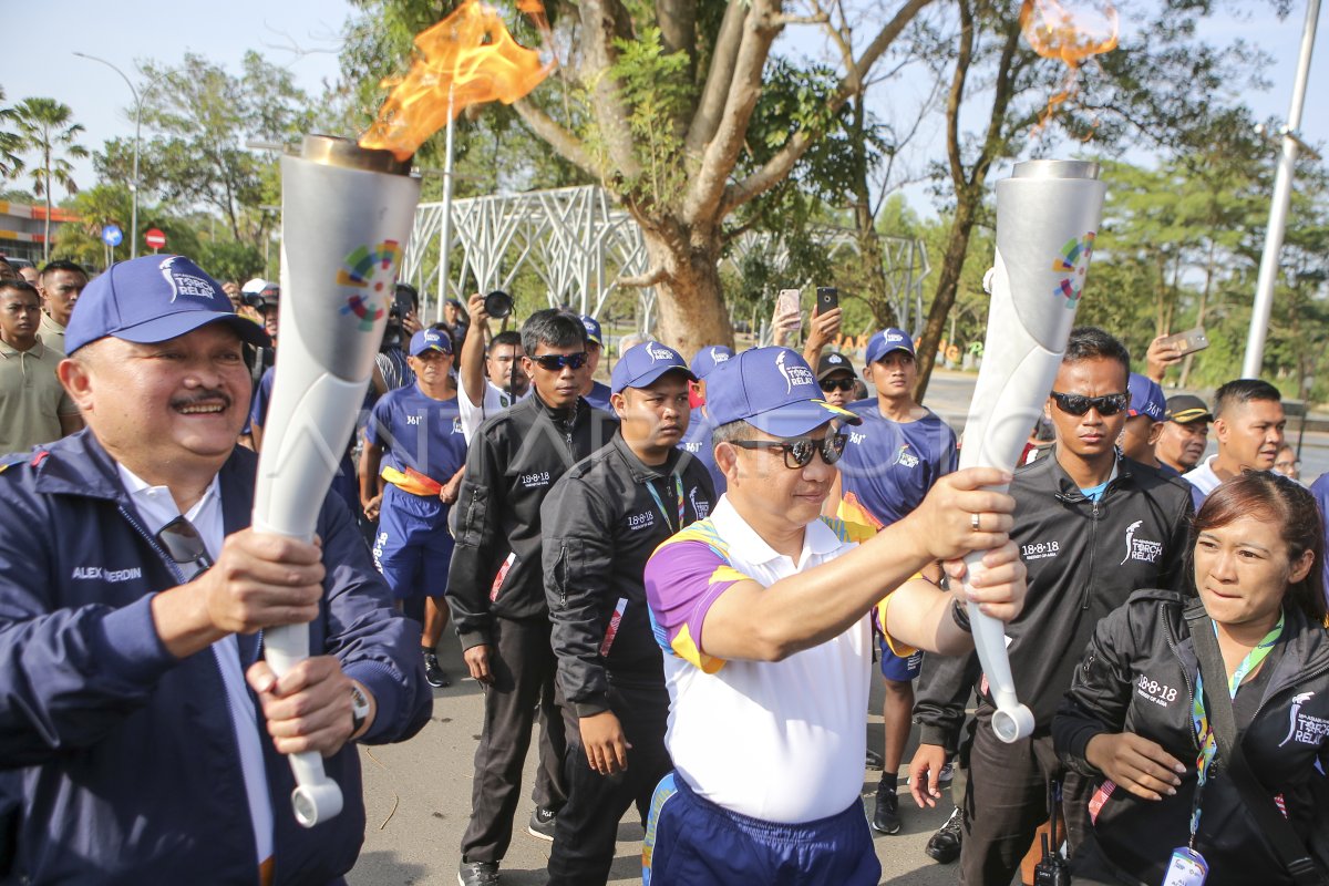 PAWAI OBOR ASIAN GAMES 2018 PALEMBANG ANTARA Foto