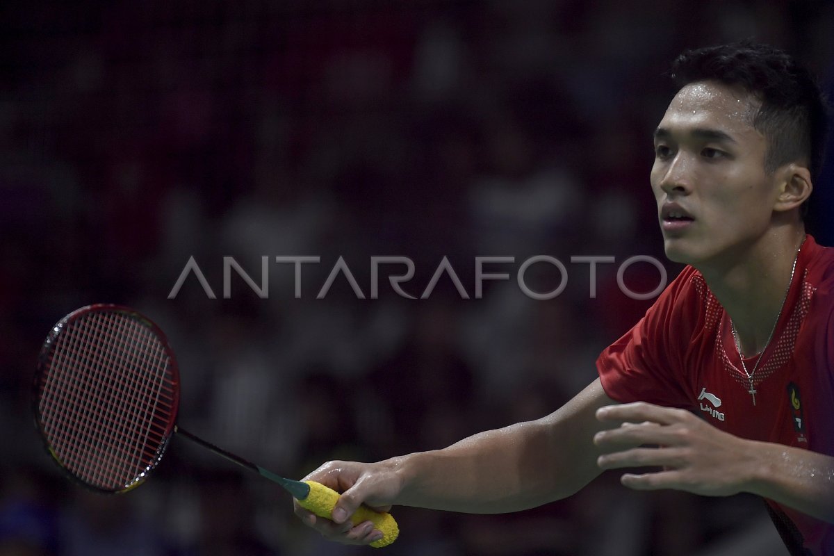 BULU TANGKIS TUNGGAL PUTRA INDONESIA VS THAILAND ANTARA Foto