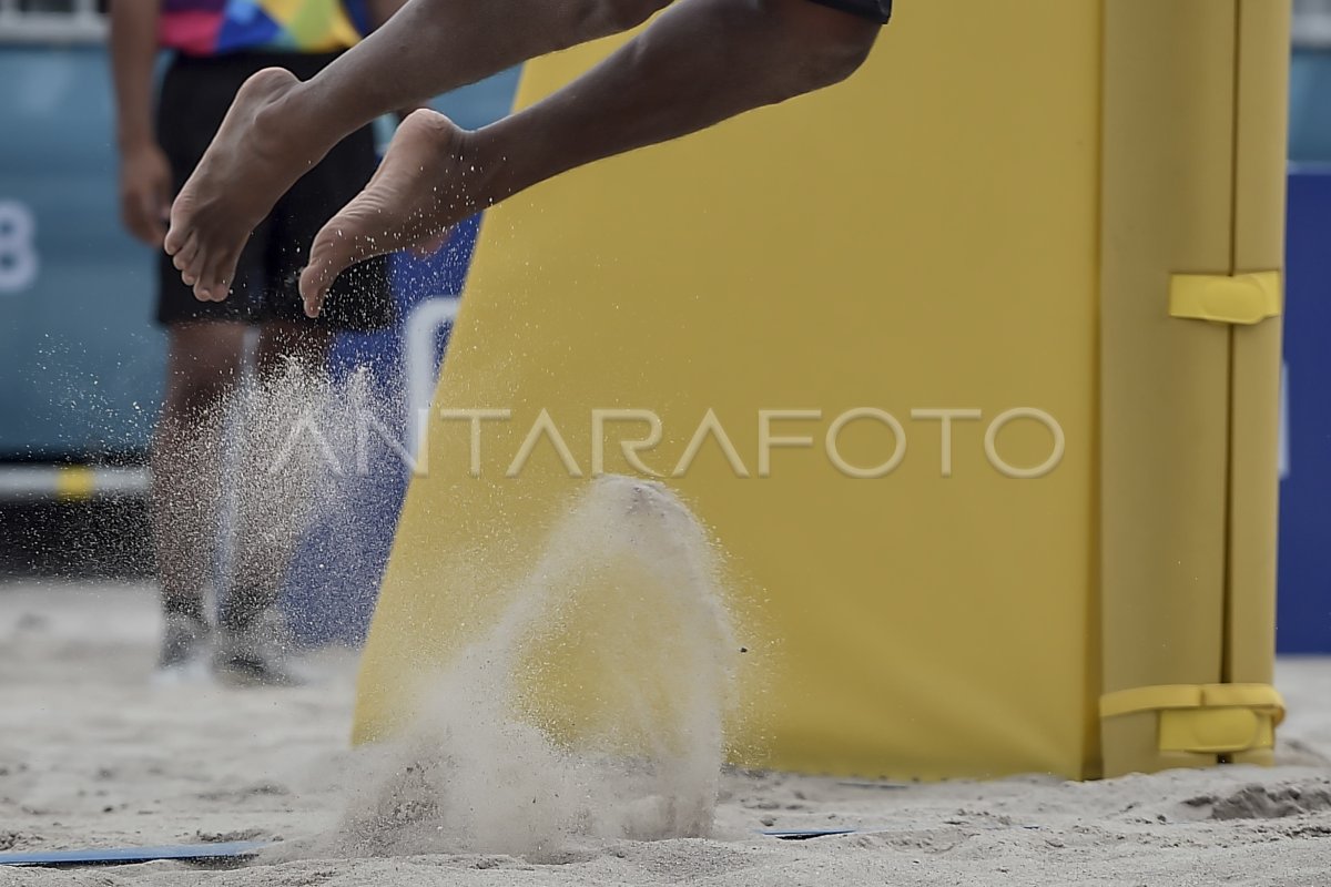 Semifinal Voli Pantai Pria Indonesia Vs Indonesia Antara Foto