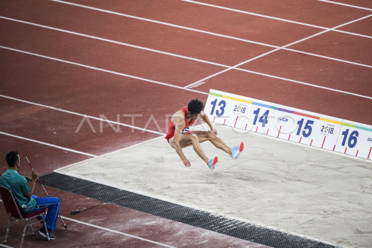 Atletik Lompat Jangkit Putra Final Antara Foto