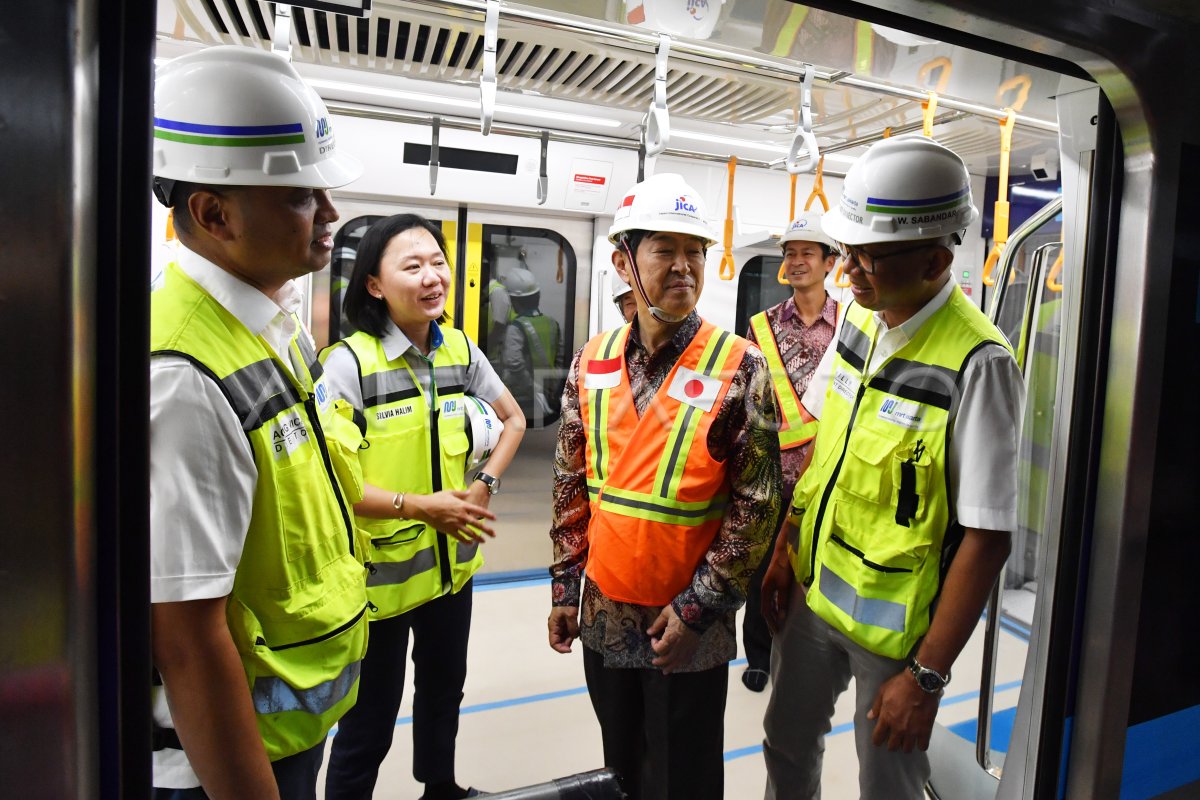 Presiden Jica Kunjungi Depo Mrt Antara Foto