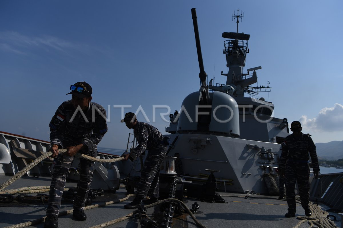 KRI USMAN HARUN TIBA DI TIMOR LESTE ANTARA Foto