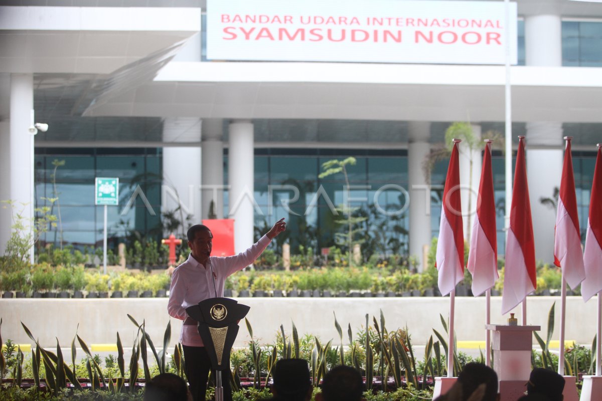 PERESMIAN TERMINAL BARU BANDARA SYAMSUDIN NOOR ANTARA Foto