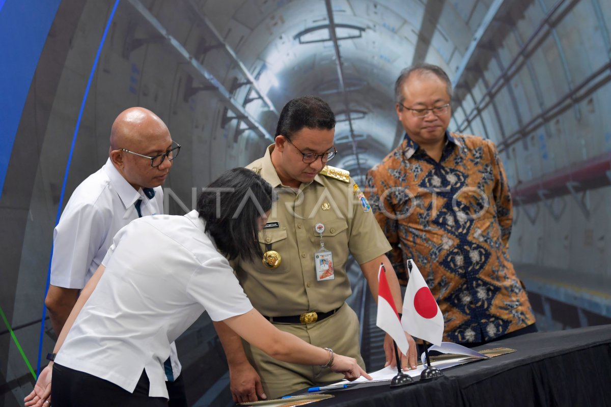 MOU PROYEK PEMBANGUNAN MRT FASE KEDUA ANTARA Foto