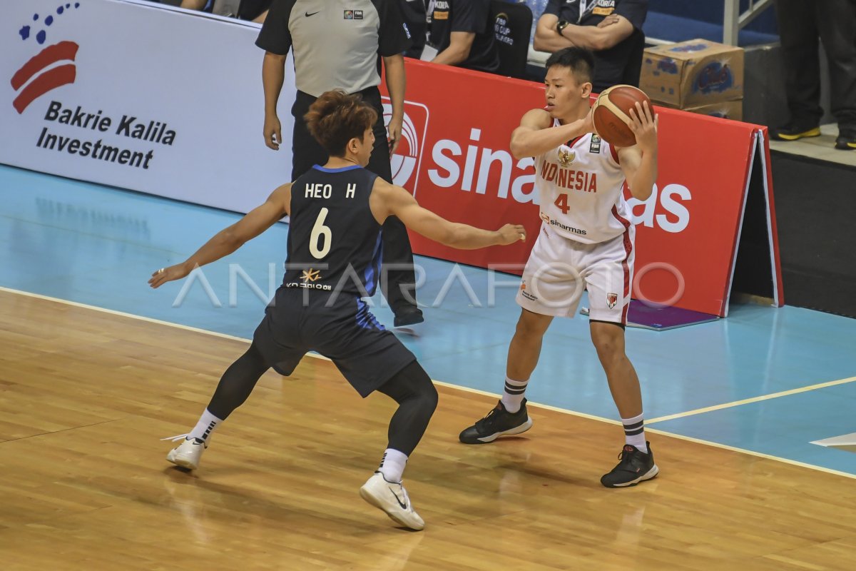 KUALIFIKASI FIBA ASIA CUP 2021 INDONESIA VS KORSEL ANTARA Foto