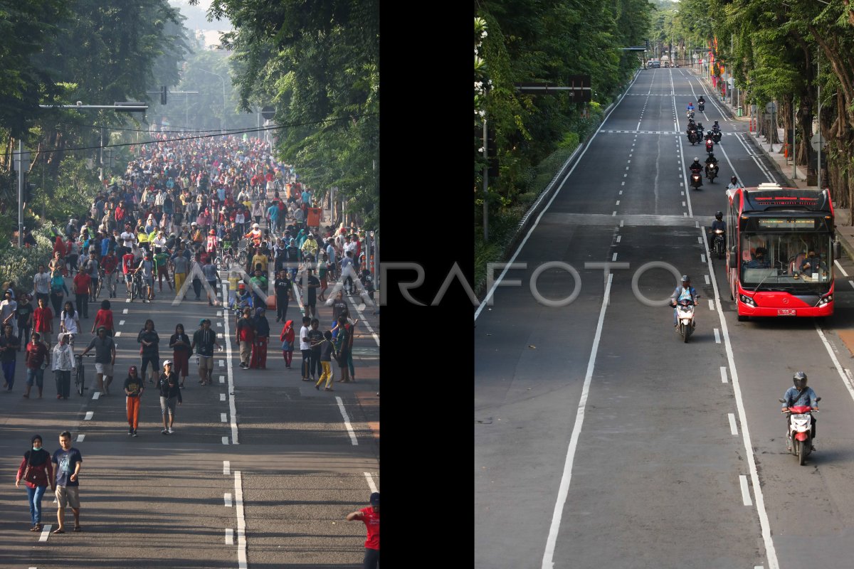 PSBB KAWASAN SURABAYA RAYA DIPERPANJANG ANTARA Foto