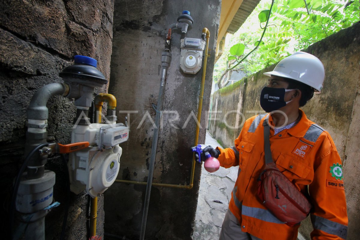 PASOKAN DAN LAYANAN GAS BUMI PGN AMAN JELANG IDUL FITRI ANTARA Foto