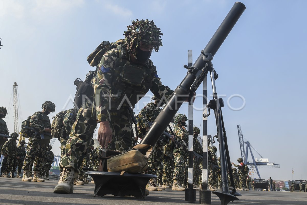 Apel Gelar Pasukan Latihan Geladi Tugas Tempur Tni Al Antara Foto