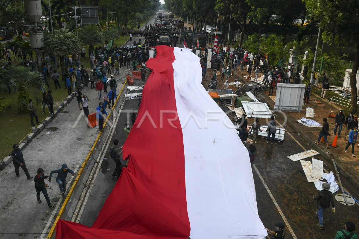 UNJUK RASA DI JAKARTA RICUH ANTARA Foto