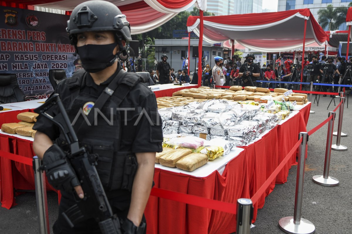 Pemusnahan Barang Bukti Narkoba Di Polda Metro Antara Foto