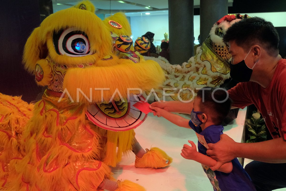 PERTUNJUKAN BARONGSAI DAN NAGA LIONG PADA HARI VALENTINE ANTARA Foto