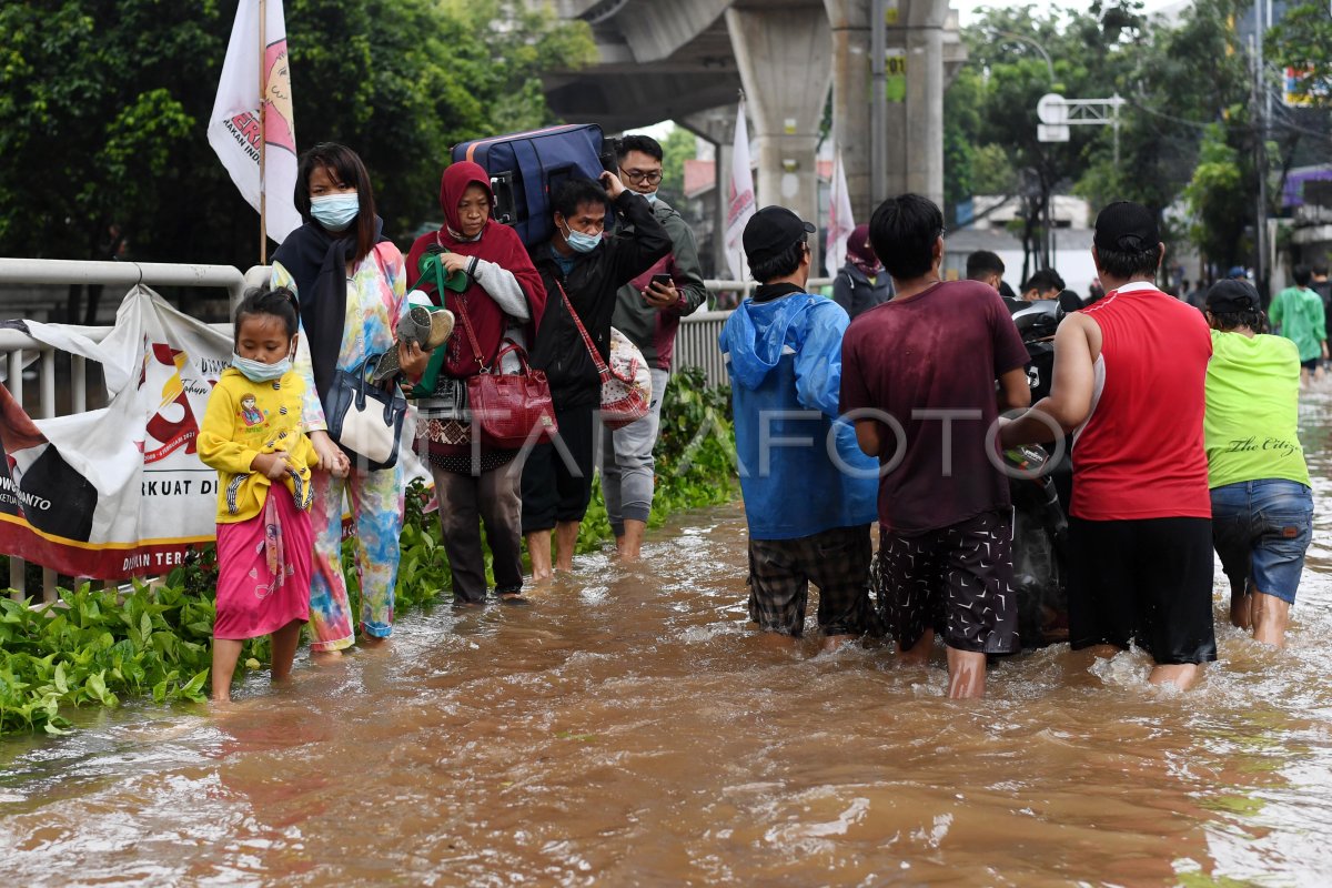 Banjir Ibu Kota Antara Foto