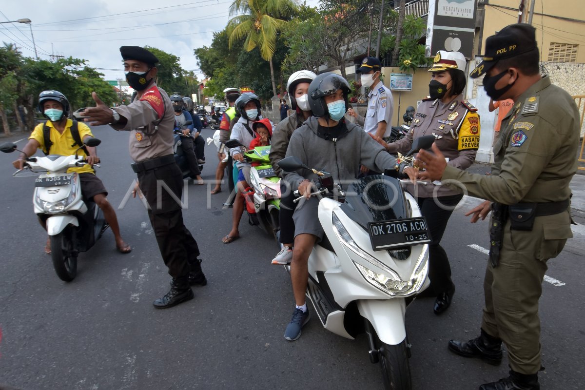 Sosialisasi Penerapan Ganjil Genap Di Sanur Bali Antara Foto