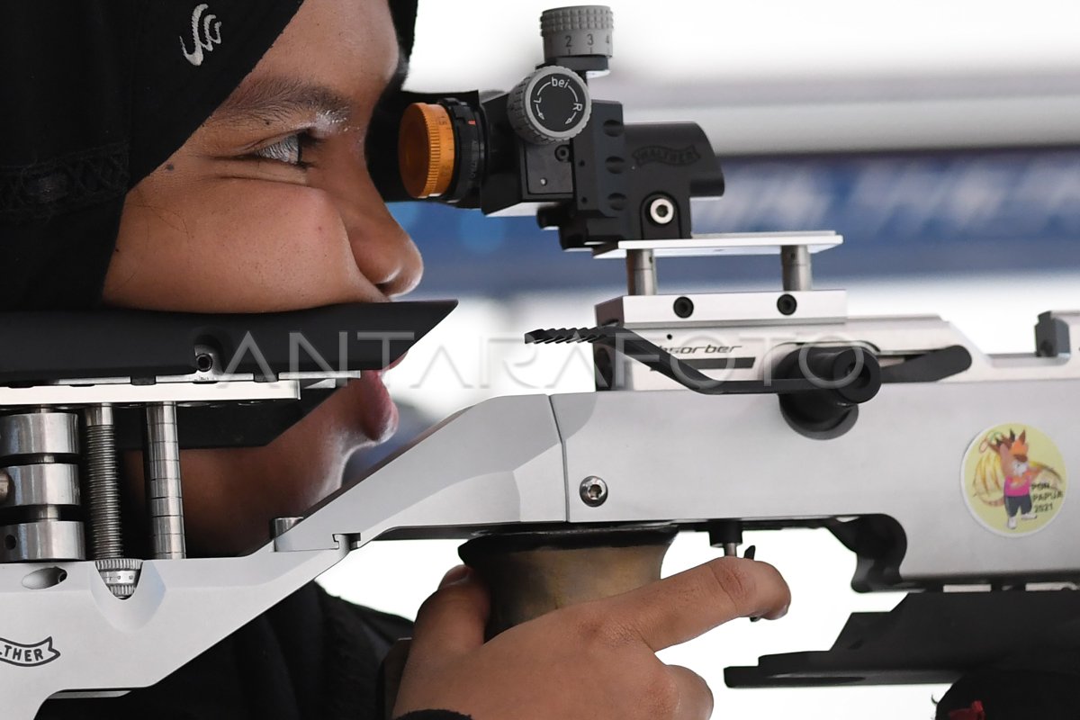 Final Menembak Meter Air Rifle Putri Antara Foto