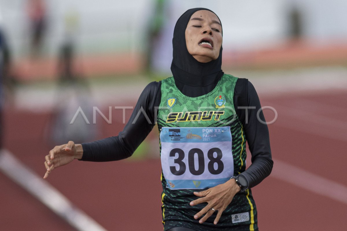 AGUSTINA MAHARDIKA JUARAI LARI 1 500 METER PUTRI PON PAPUA ANTARA Foto