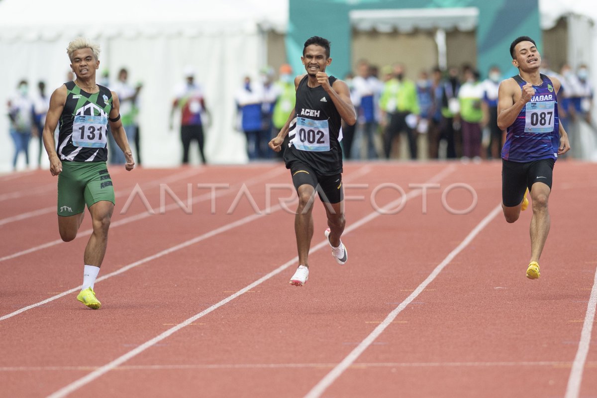 FUAD RAMADHAN JUARA LARI 400 METER PUTRA PON PAPUA ANTARA Foto