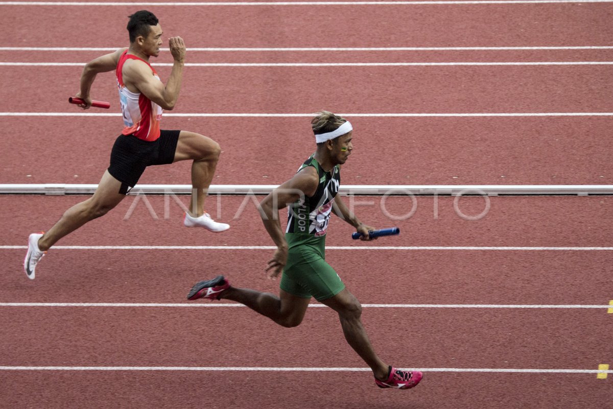 Jatim Juara Lari X Meter Estafet Putra Pon Papua Antara Foto