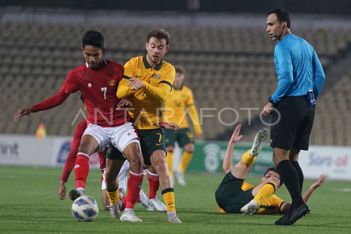 TIMNAS INDONESIA KALAH LAWAN AUSTRALIA ANTARA Foto