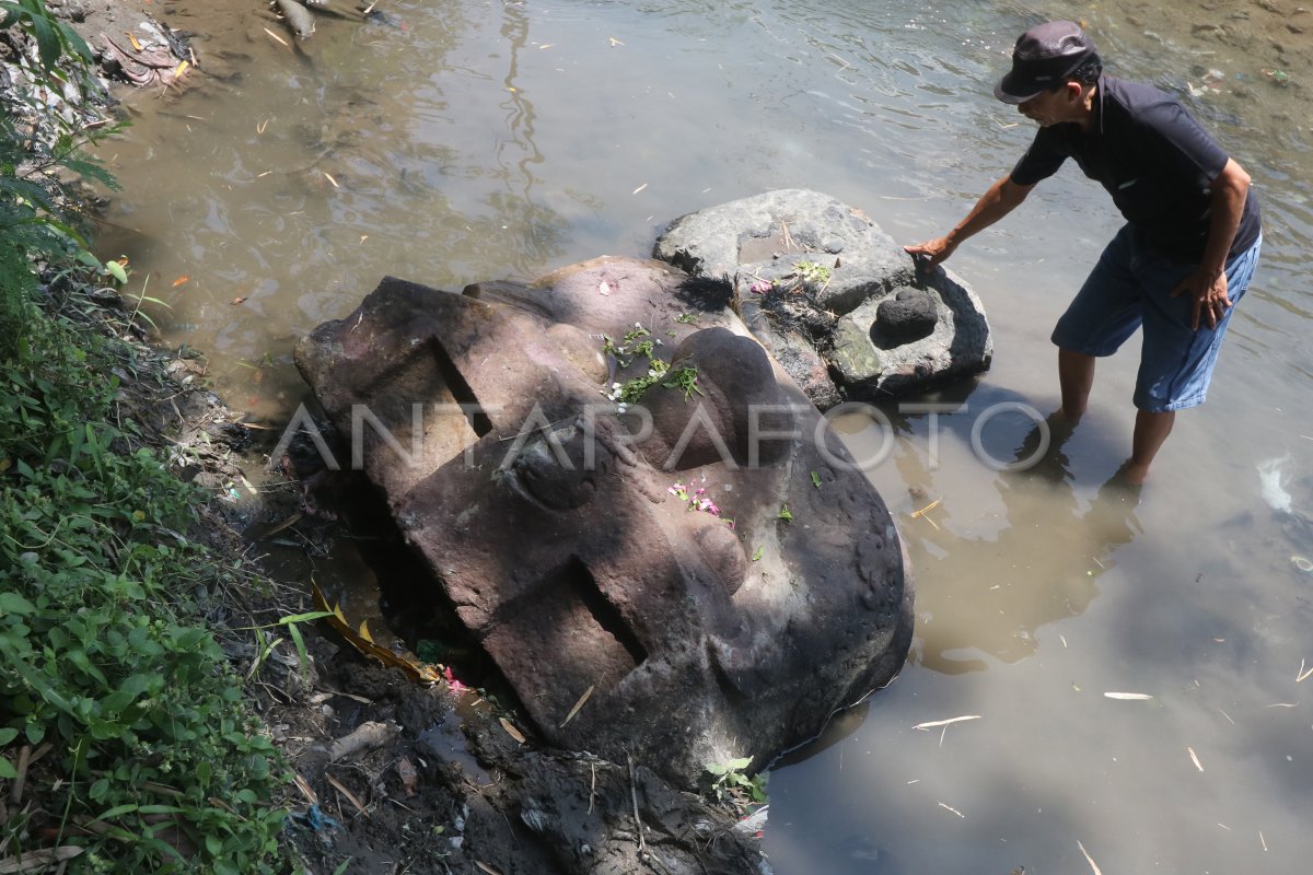 Temuan Arca Kala Kerajaan Kediri Antara Foto