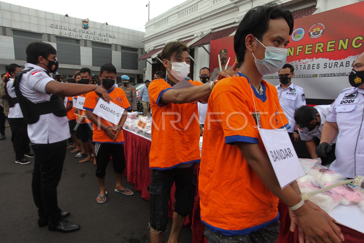 KASUS PEREDARAN NARKOBA DI SURABAYA ANTARA Foto