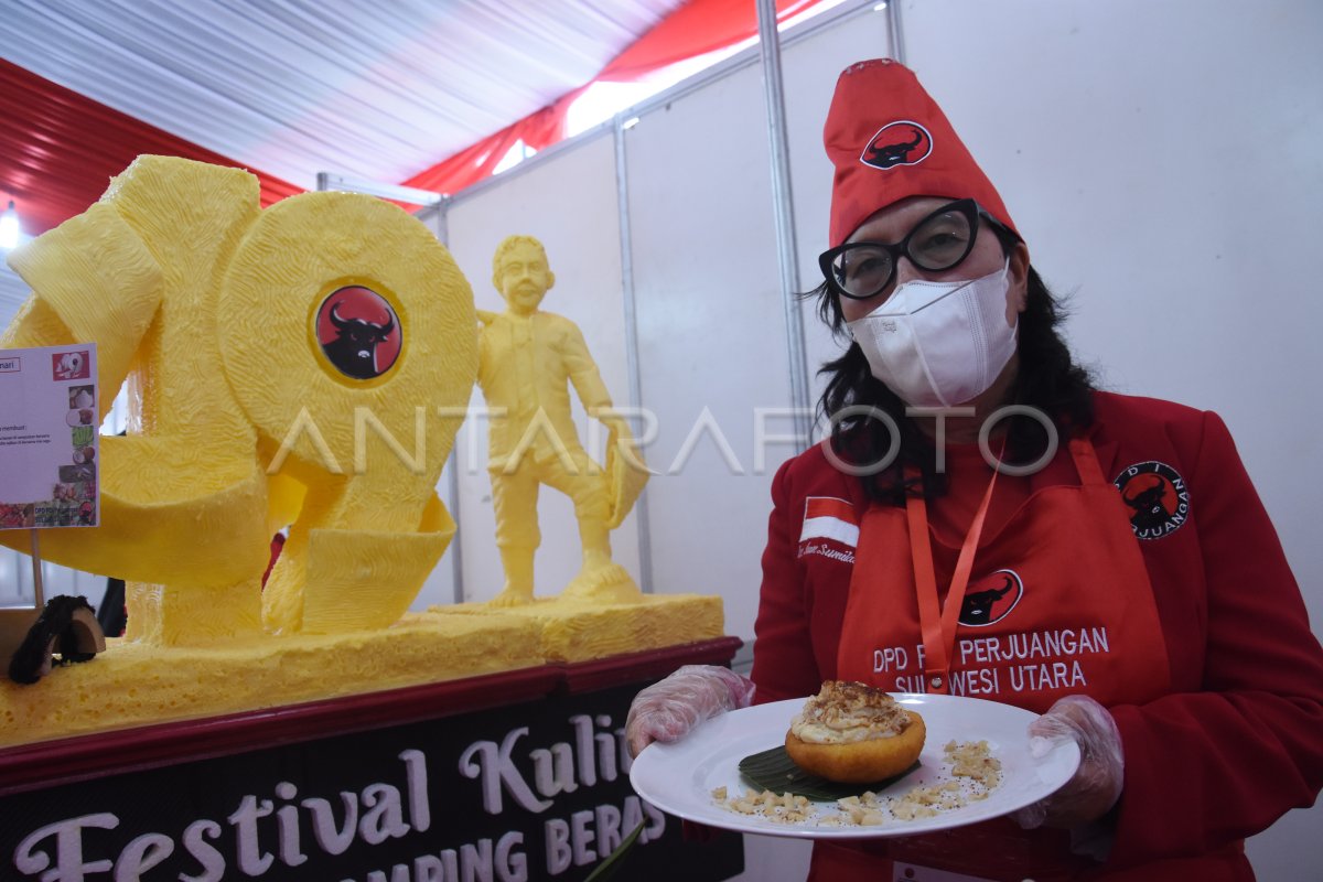 FESTIVAL KULINER PENDAMPING BERAS PDI PERJUANGAN ANTARA Foto