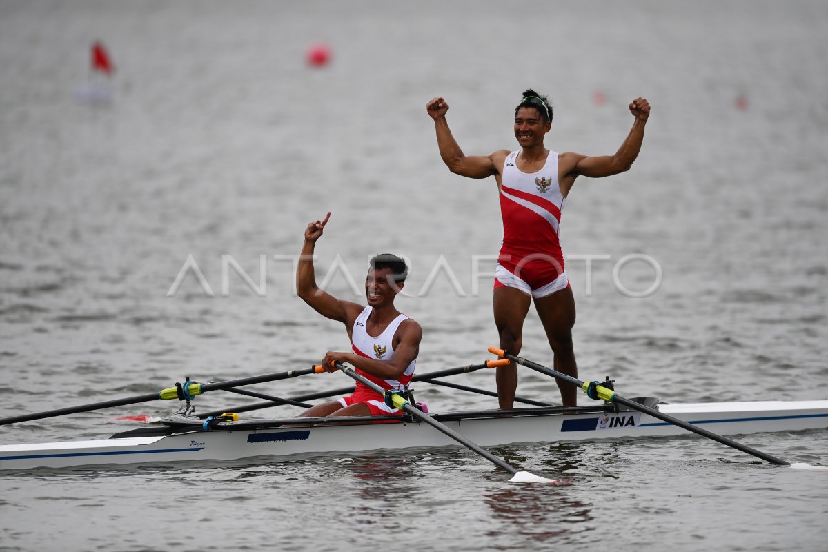 SEA GAMES 2021 EMAS PERTAMA INDONESIA DARI DAYUNG ANTARA Foto