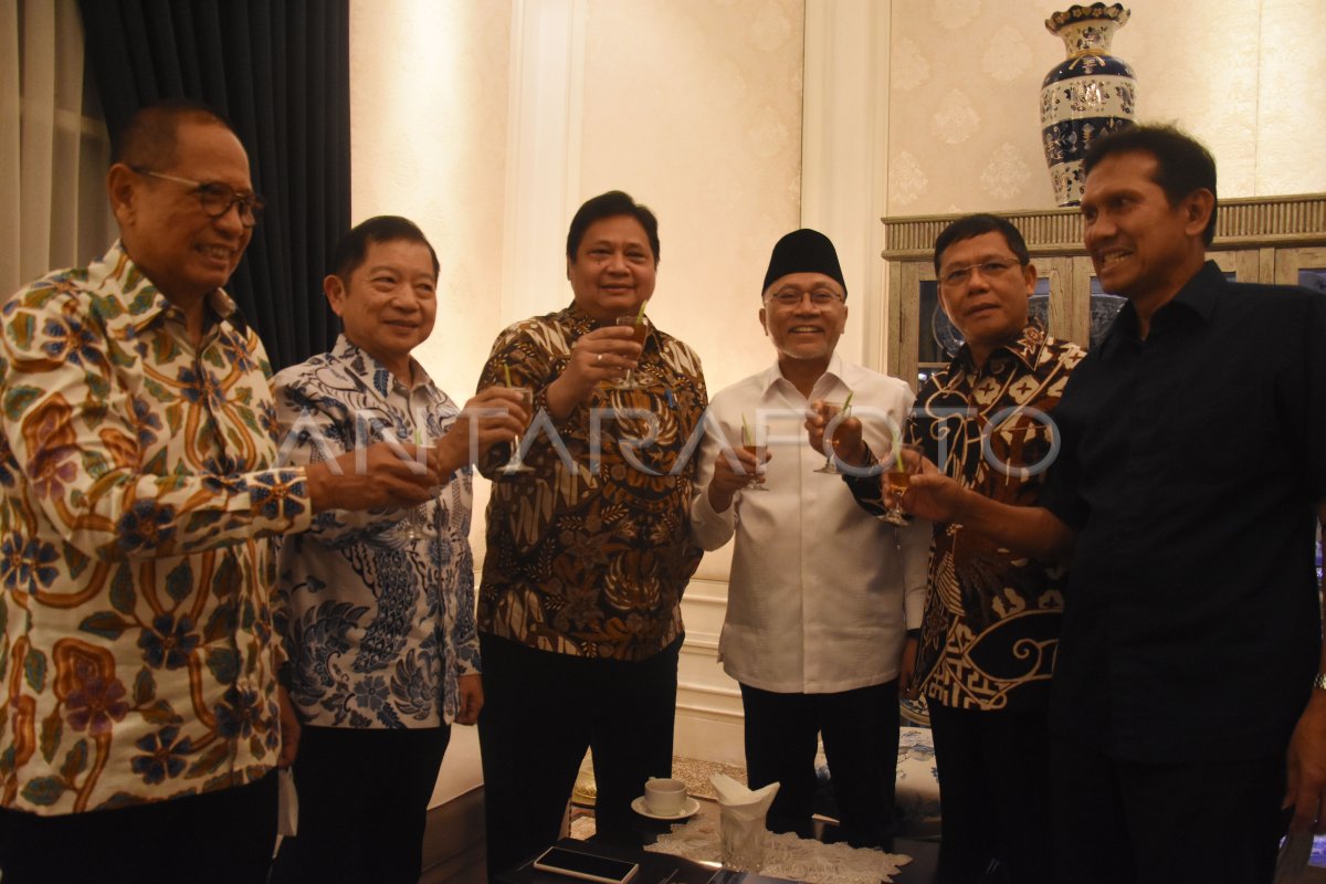 PERTEMUAN KETUA UMUM PARTAI GOLKAR PAN DAN PPP ANTARA Foto