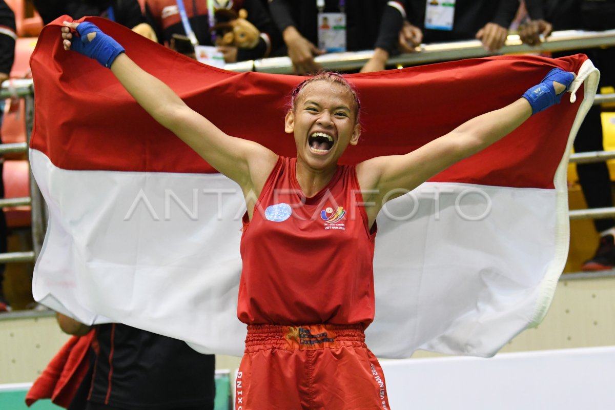 Sea Games Amanda Raih Medali Emas Kickboxing Antara Foto