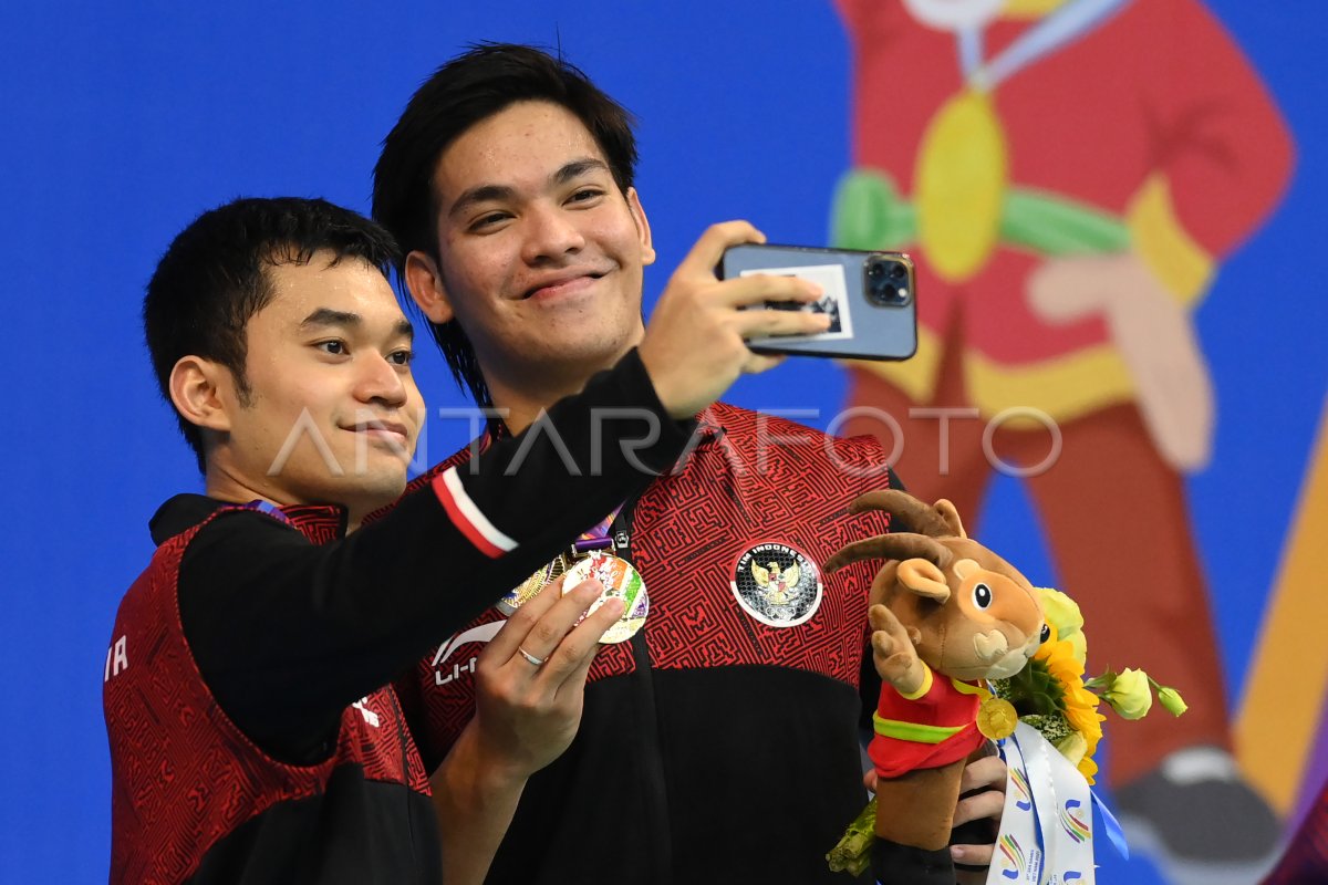 ALL INDONESIAN FINAL BULU TANGKIS GANDA PUTRA SEA GAMES ANTARA Foto