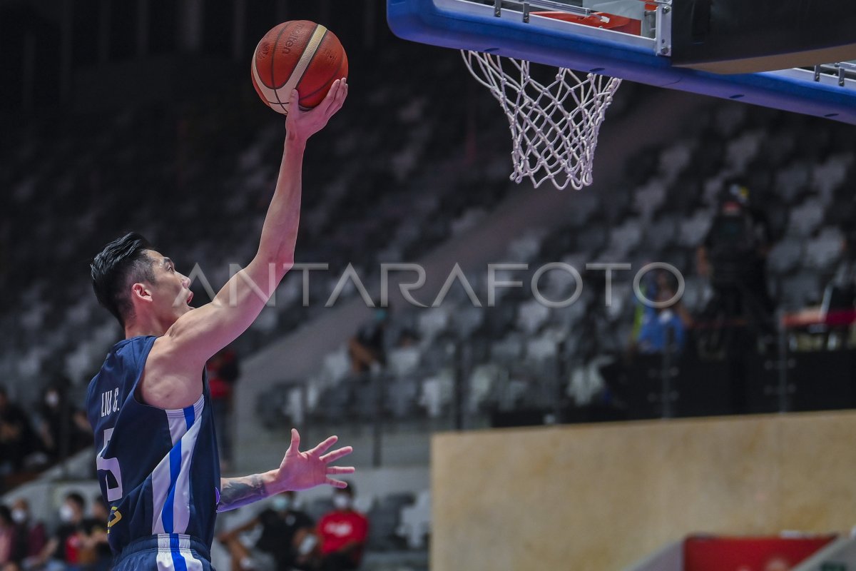 FIBA ASIA CUP 2022 TAIWAN MELAWAN YORDANIA ANTARA Foto