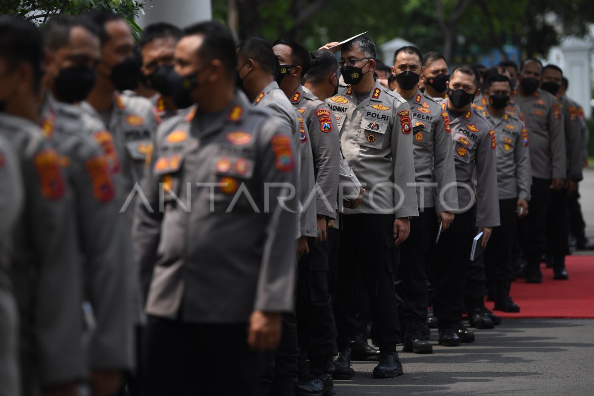 Pengarahan Presiden Jokowi Kepada Polri Antara Foto