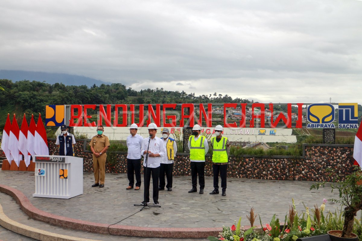 Presiden Resmikan Bendungan Ciawi Antara Foto