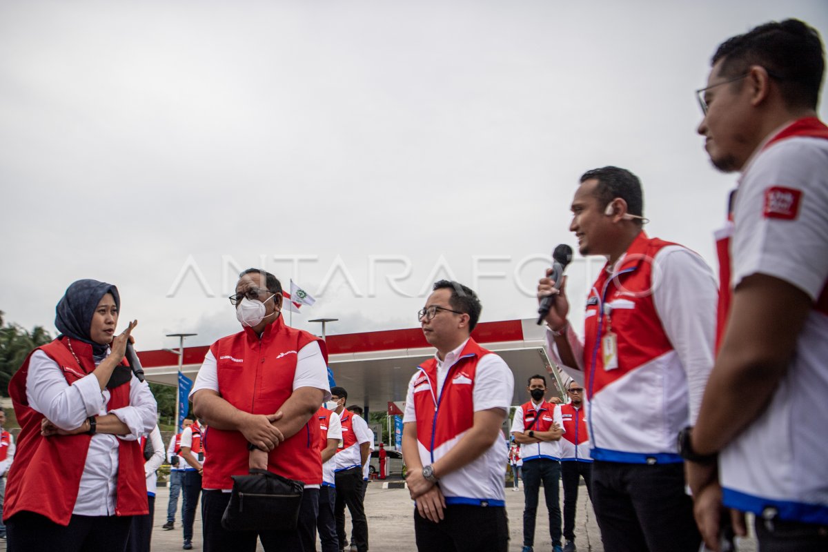 Peninjauan Layanan Pertamina Siaga Di Tol Palembang Lampung Antara Foto