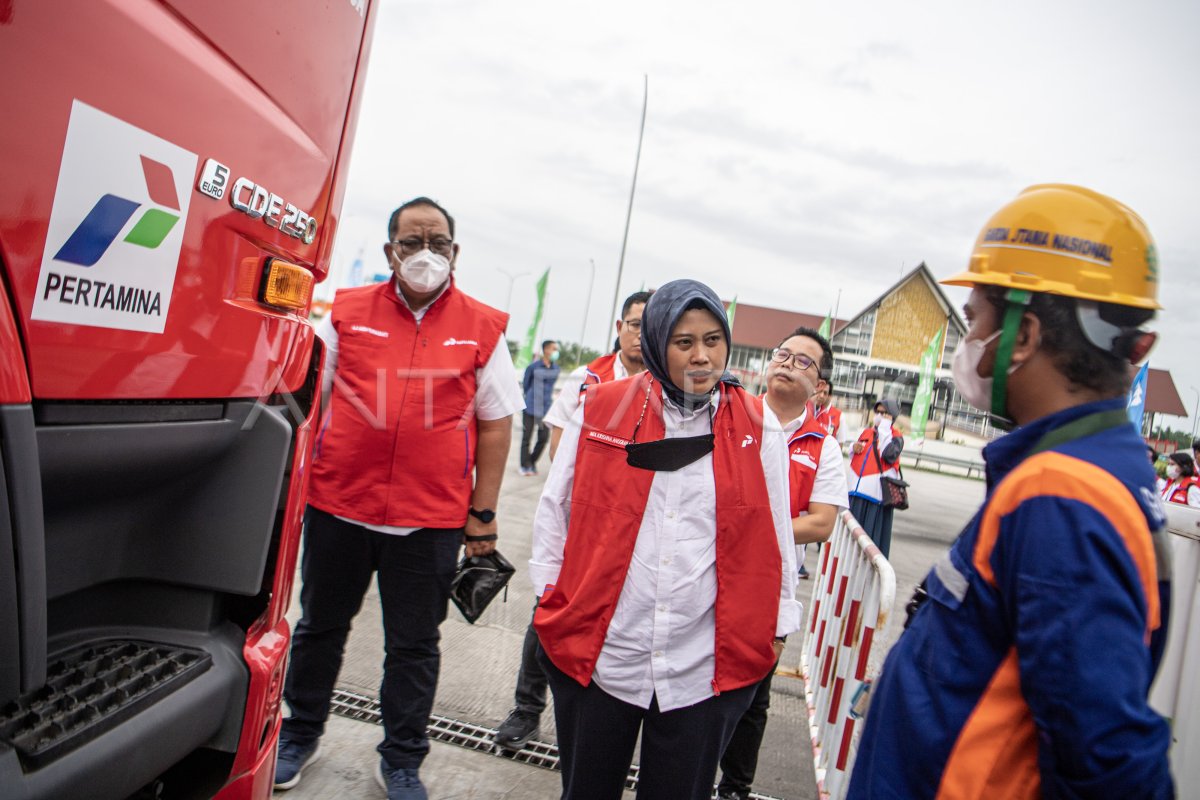 Peninjauan Layanan Pertamina Siaga Di Tol Palembang Lampung Antara Foto