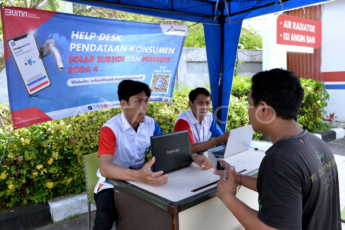 Jelang Pemberlakuan Qr Code Untuk Pembelian Solar Subsidi Antara Foto