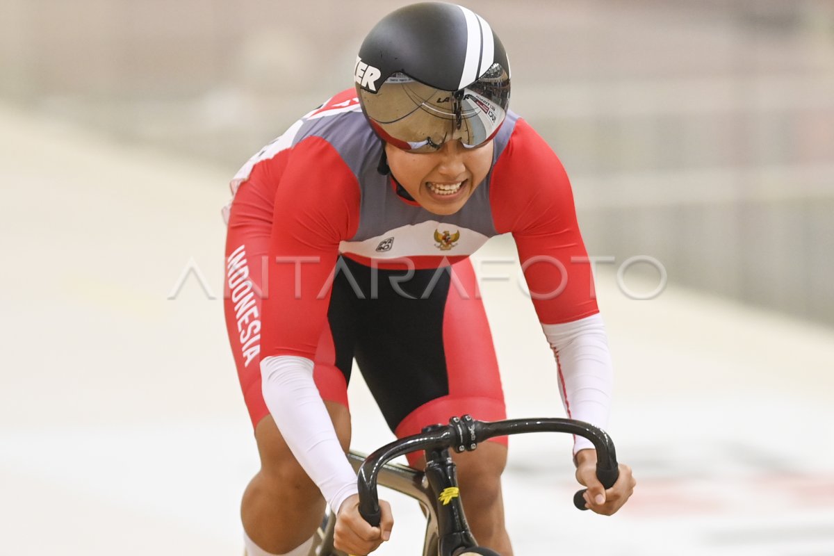 RONDE 1 KEIRIN PUTRI REPECHAGE UCI TRACK NATIONS CUP 2023 ANTARA Foto