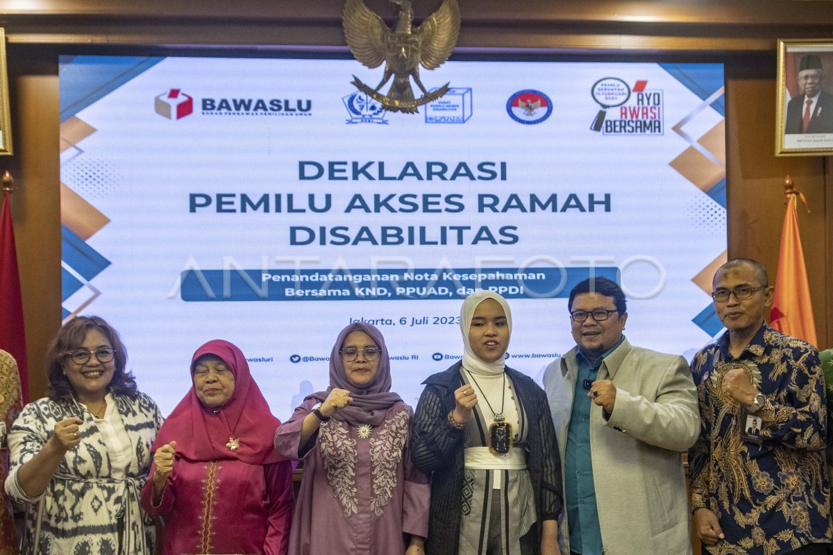 Deklarasi Pemilu Akses Ramah Disabilitas Antara Foto