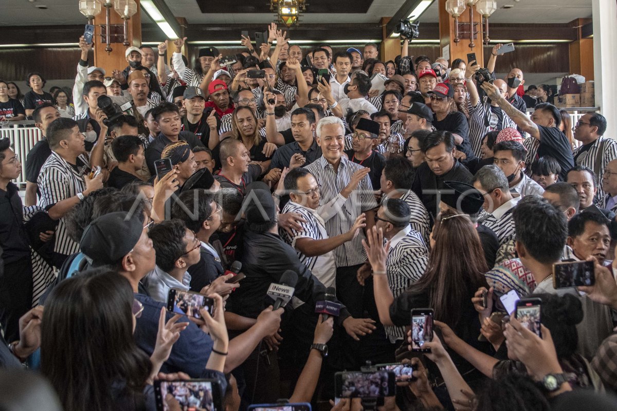 Silaturahmi Relawan Pendukung Ganjar Pranowo Antara Foto