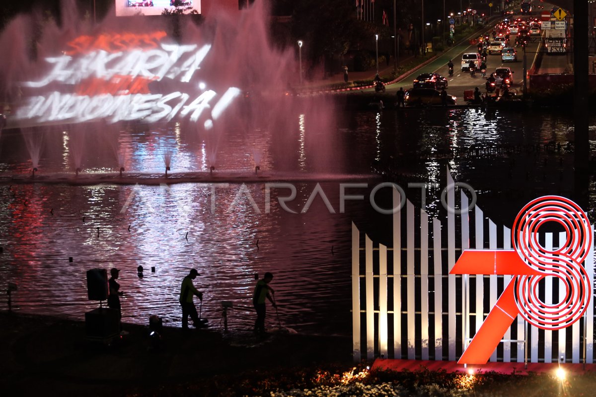 Video Mapping Sambut Hut Kemerdekaan Antara Foto