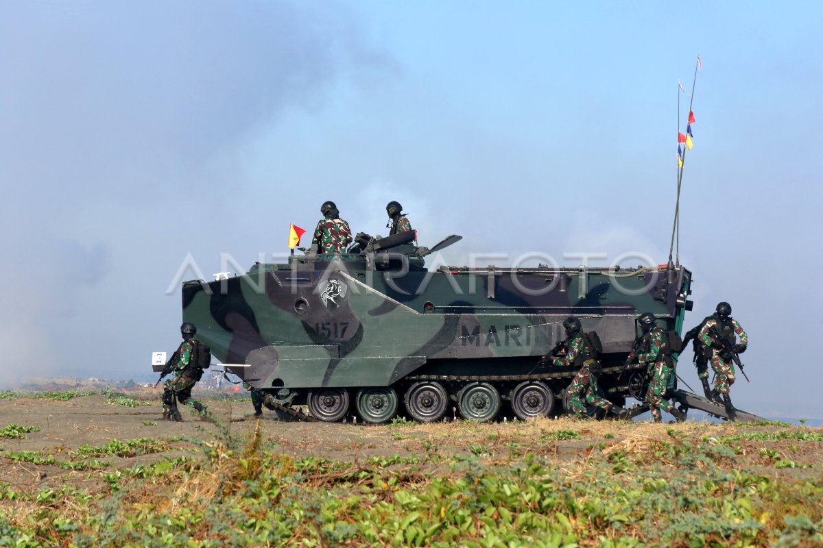 Latihan Super Garuda Shield Pendaratan Amfibi Antara Foto