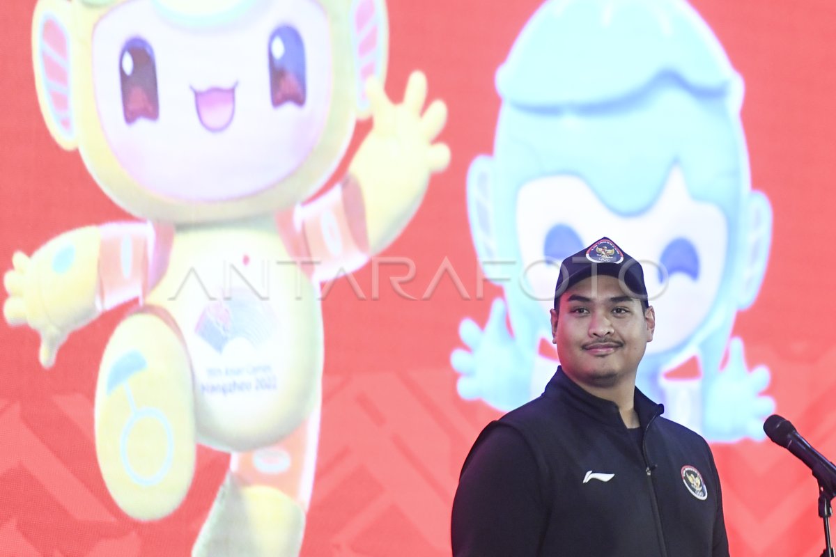 Pengukuhan Kontingen Asian Games 2022 ANTARA Foto